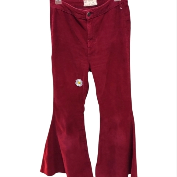 Free People Corduroy Flare Pants Frayed Hem - Picture 1 of 10